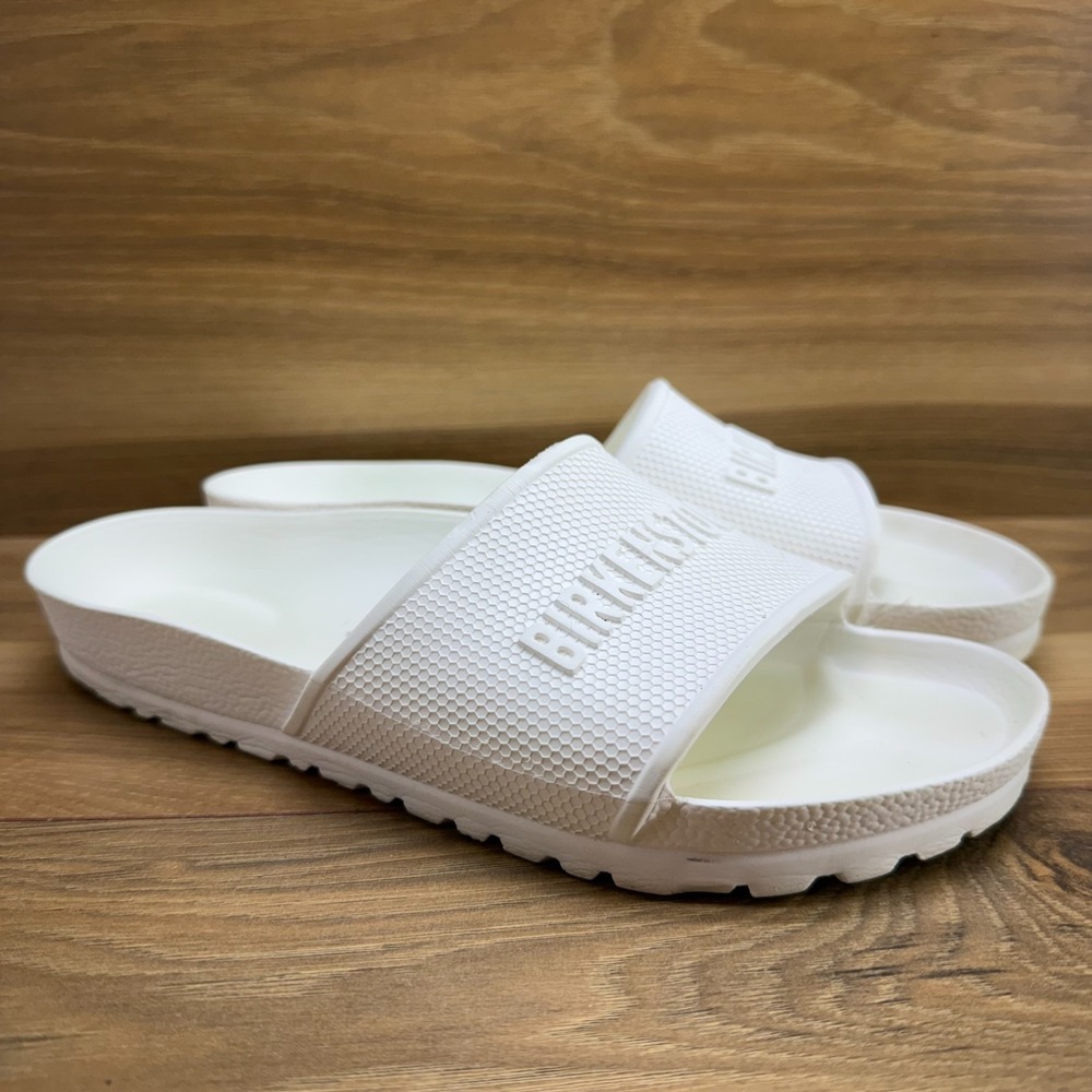 Birkenstock Eva Barbados Slides Womens 7 EU 38 White Rubber Sandals